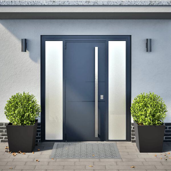 vidaXL Z&aacute;hradn&eacute; kvetin&aacute;če 2 ks, čierne 50x50x50 cm, oceľ