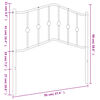 vidaXL Kovové čelo postele čierne 90 cm