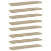 vidaXL Prídavné police 8 ks, dub sonoma 40x10x1,5 cm, drevotrieska
