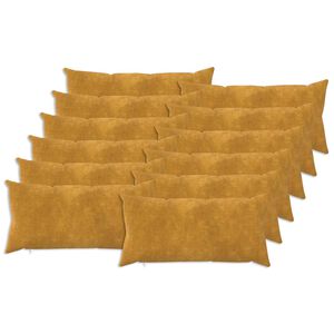 vidaXL Poťah na podložku 12 pcs HEERLEN Žlt&aacute; 40 x 80 cm