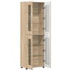 vidaXL Highboard FLORIN Sonoma dub 60 x 35 x 182 cm Kompozitn&eacute; drevo