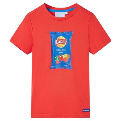 Detské tričko s krátkymi rukávmi červené 92