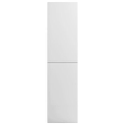 vidaXL Šatník, lesklý biely 100x50x200 cm, kompozitné drevo
