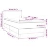 vidaXL Posteľn&yacute; r&aacute;m boxspring s matracom modr&yacute; 90x190 cm l&aacute;tka