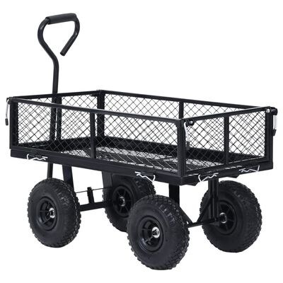 vidaXL Záhradný ručný vozík čierny 250 kg