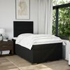 vidaXL Boxspring posteľ s matracom čierna 120x190 cm l&aacute;tka