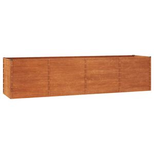 vidaXL Vyv&yacute;&scaron;en&yacute; z&aacute;hradn&yacute; z&aacute;hon, hrdzav&yacute; 320x80x77 cm, cortenov&aacute; oceľ
