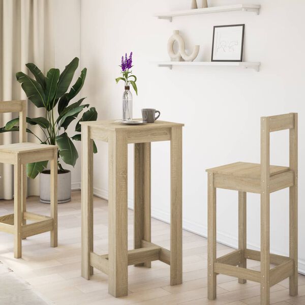 vidaXL Barov&yacute; st&ocirc;l dub sonoma 51x50x103,5 cm kompozitn&eacute; drevo