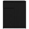 vidaXL Komoda so z&aacute;suvkou, dub čierny 71x35x84 cm, kompozitn&eacute; drevo