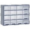 vidaXL Organiz&eacute;r so 16 stredn&yacute;mi z&aacute;suvkami 52x16x37 cm
