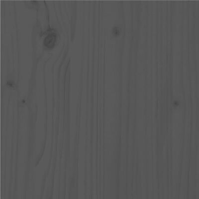 vidaXL Posteľný rám, sivý, drevený masív 135x190 cm, dvojlôžko