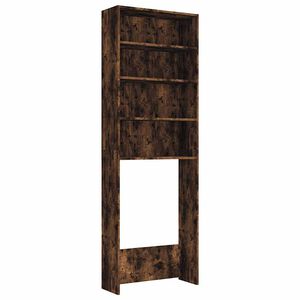 vidaXL Skrinka na pr&aacute;čku dymov&yacute; dub 64x24x190 cm