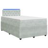 vidaXL Posteľ boxspring s matracom Svetlosiv&aacute; 120 x 200 cm Zamat
