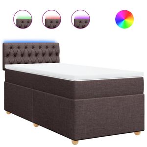 vidaXL Posteľn&yacute; r&aacute;m boxsping s matracom hned&yacute; 80x200 cm l&aacute;tka