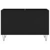 vidaXL Skrinka na platne čierna 74,5x38x48 cm kompozitné drevo