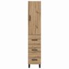 vidaXL Highboard Remeseln&yacute; dub 34,5 x 34 x 180 cm Kompozitn&eacute; drevo