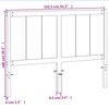 vidaXL Čelo postele voskové hnedé 150 cm masívna borovica