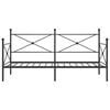 vidaXL Denná posteľ bez matraca Čierna 107x203 cm Oceľ