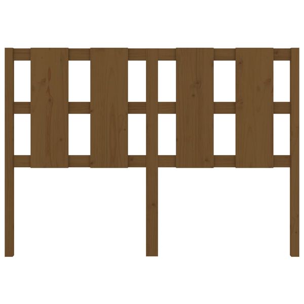 vidaXL Čelo postele medovo-hnedé 125,5x4x100 cm masívna borovica