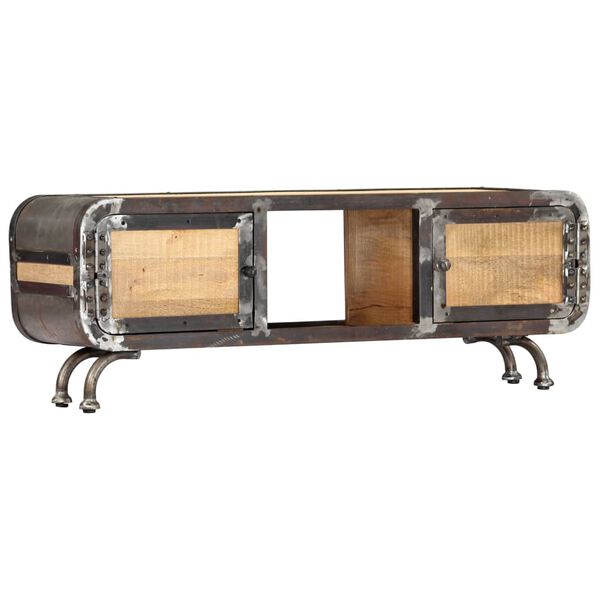 vidaXL TV skrinka 120x30x42 cm masívne mangovníkové drevo