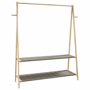vidaXL Ve&scaron;iak na oblečenie s policami 132x45,5x150,5 cm bambus