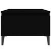 vidaXL Bočný stolík čierny 50x46x35 cm spracované drevo