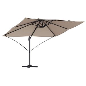 vidaXL Slnečn&iacute;k 351 x 250 x 260 cm Polyester a hlin&iacute;k Sivohned&aacute;