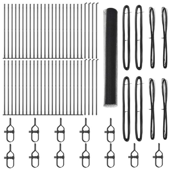 vidaXL Plot s stĺpmi Sivá 1.2 x 100 m Ocel potiahnutá PVC