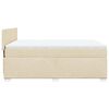 vidaXL Posteľn&yacute; r&aacute;m boxspring s matracom kr&eacute;mov&yacute; 140x200 cm l&aacute;tka