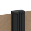 vidaXL Zaťahovacia bočná markíza, sivohnedá 120x1000 cm