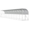 vidaXL Kurn&iacute;k proti stene Strieborn&aacute; 600 x 150 x 215 cm