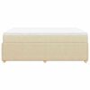 vidaXL Posteľn&yacute; r&aacute;m boxspring s matracom kr&eacute;mov&yacute; 160x200 cm l&aacute;tka