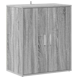 vidaXL Botn&iacute;k siv&yacute; dub sonoma 60x35x70 cm spracovan&eacute; drevo