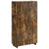 vidaXL Vysok&aacute; komoda Dymov&yacute; dub 79 x 41 x 151 cm Spracovan&eacute; drevo
