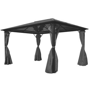 vidaXL Alt&aacute;nok so z&aacute;vesmi, antracitov&yacute;, hlin&iacute;kov&yacute; 400x300 cm