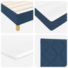 vidaXL Posteľ boxspring s matracom s matracmi Modrá 140 x 190 cm látka