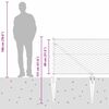 vidaXL Stĺp na plot. Siv&aacute; 100 x 0,8 m (36 mm sieť) Ocel a PVC
