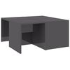 vidaXL Konferenčn&eacute; stol&iacute;ky 4ks leskl&eacute; siv&eacute; 33x33x33cm kompozitn&eacute; drevo