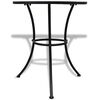vidaXL Bistro stolík, modro biely 60 cm, mozaikový