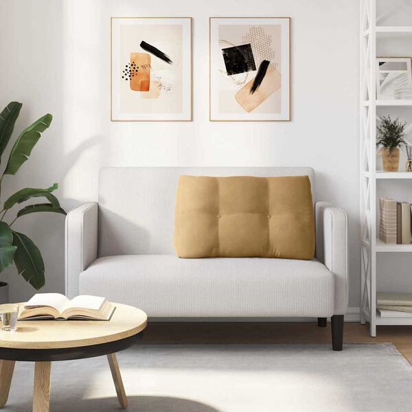 vidaXL Podu&scaron;ka na chrb&aacute;t Hned&aacute; 80 x 24 x 50 cm Zamat