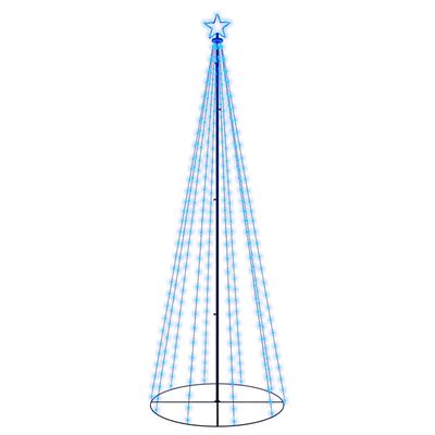 vidaXL Vianočný stromček, kužeľ 310 LED, modré svetlo 100x300 cm