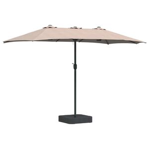 vidaXL Z&aacute;hradn&yacute; slnečn&iacute;k 385 x 209 x 244 cm Polyester Sivohned&aacute;