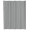 vidaXL Stre&scaron;n&yacute; panel 12 pcs Biely 60 x 45 cm Pozinkovan&aacute; oceľ