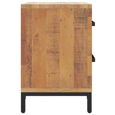 vidaXL Nočný stolík, hnedý 36x30x45 cm, borovicový masív
