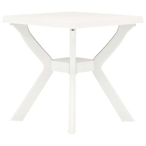 vidaXL Bistro stol&iacute;k, biely 70x70x72 cm, plast