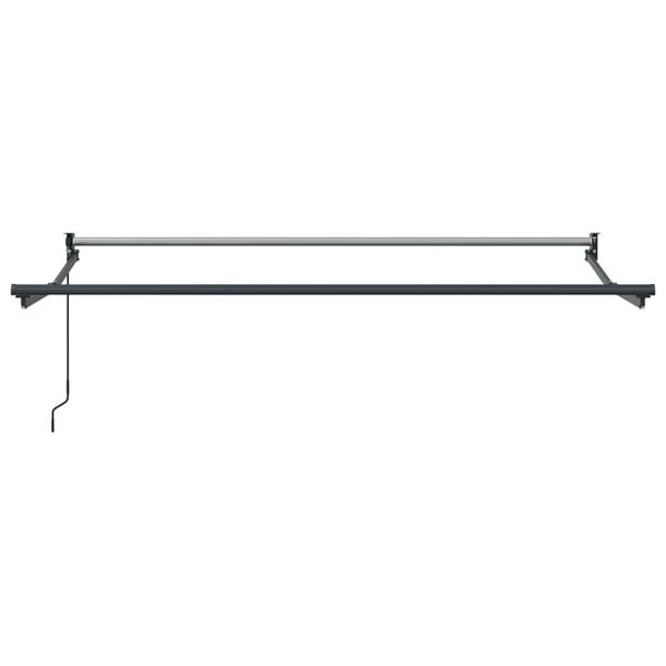 vidaXL Ručn&aacute; skladacia mark&iacute;za Oranžov&aacute;, &scaron;ed&aacute; a modr&aacute; 3,5 x 2 m