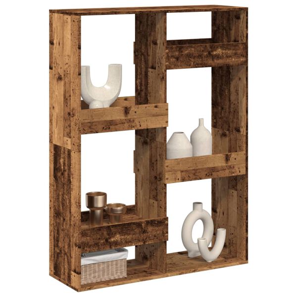 vidaXL Deliaca stena staré drevo 100x33x135 cm kompozitné drevo