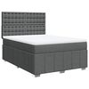 vidaXL Boxspring posteľ s matracom tmavosiv&aacute; 140x200 cm l&aacute;tka