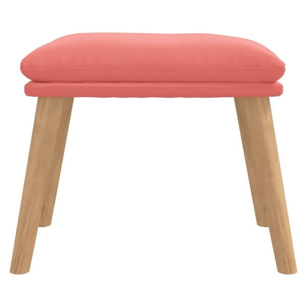 vidaXL Podnožka ružová 45x29,5x35 cm zamatová