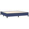 vidaXL Boxspring posteľ s matracom modr&aacute; 200x200 cm l&aacute;tka